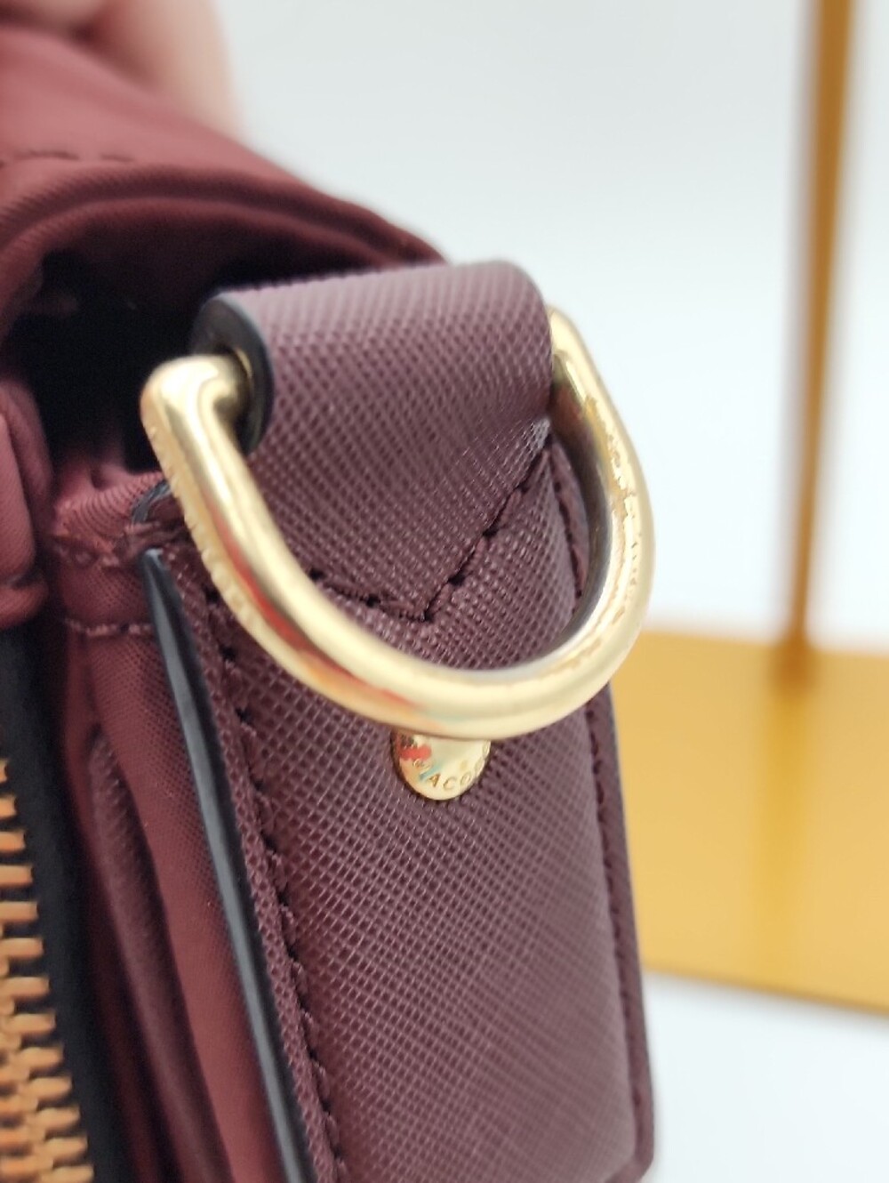 Marc Jacobs Wine Nylon Crossbody with Gold Hardware - Picture 8 of 16